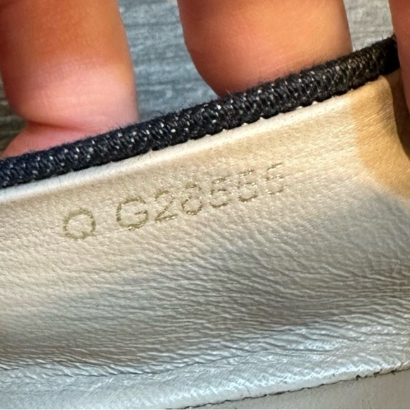 CHANEL denim ballet flats, rubber sole, low vamp, size 38.5 - Picture 4 of 10